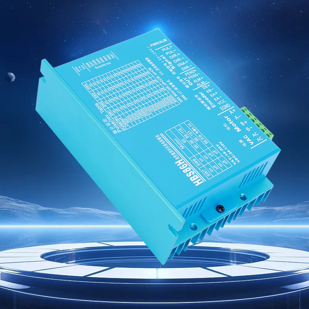 HBS860H HBS86H 폐쇄 루프 2 상 서보 모터 드라이버, RS232 포트 모터 드라이브 교체