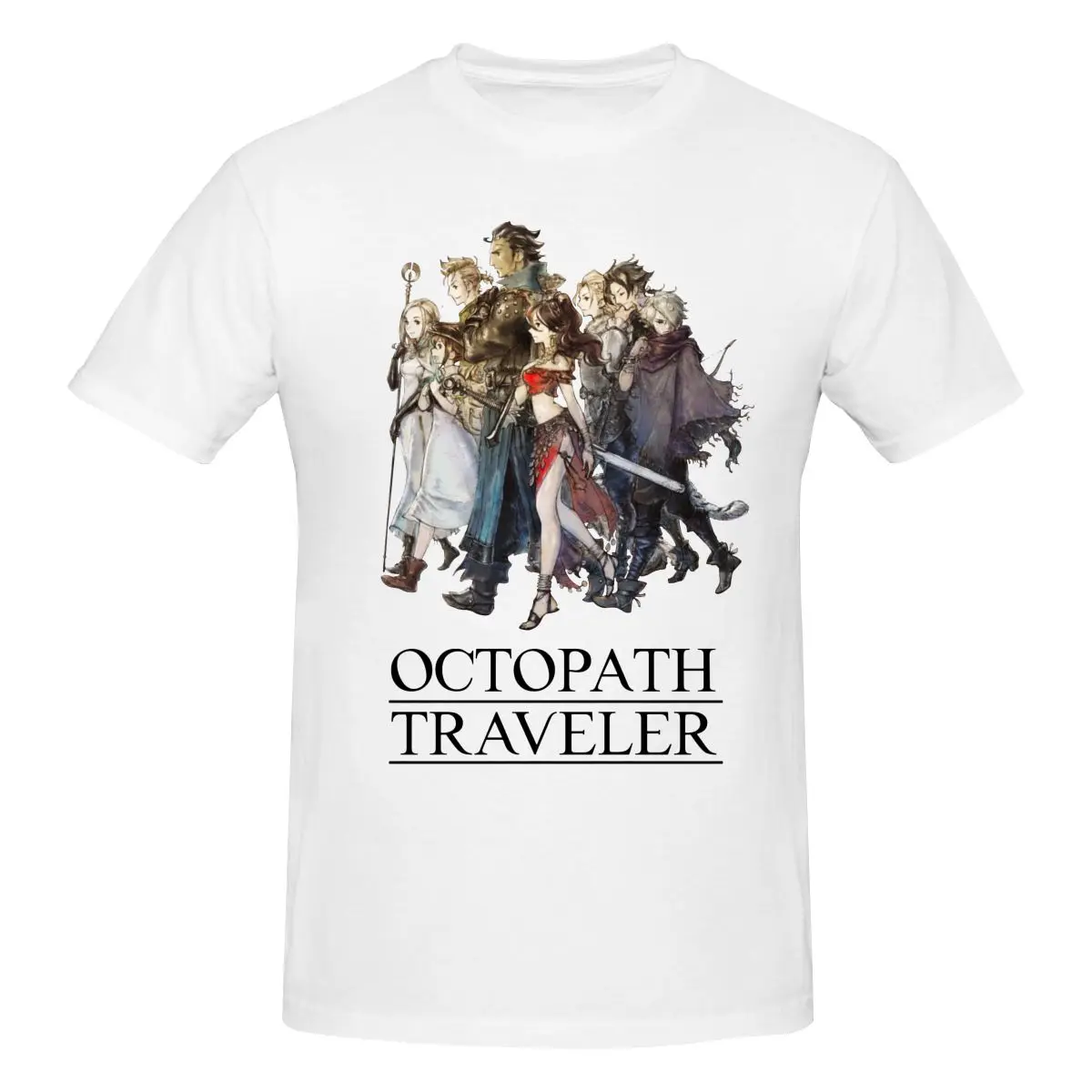 

Game Octopath Traveler T Shirt Cotton Short Sleeve Custom T-shirt