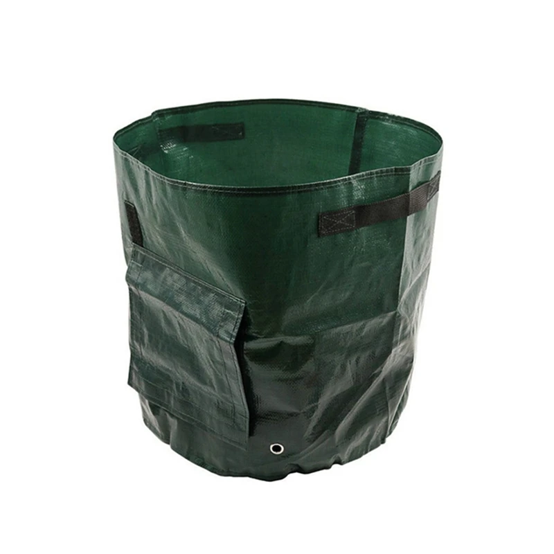 

2 PCS PE Vegetable Bag Garden Carrot Taro Peanut Growing Bag Grow Potatoes With Handle Thickened