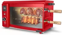 Flame Rotisserie Grill Roaster with 2 Auto Rotating Indoor Skewers for Rotisserie Chicken, Steak, Fish, Brazilian Style BBQ, Ele 1
