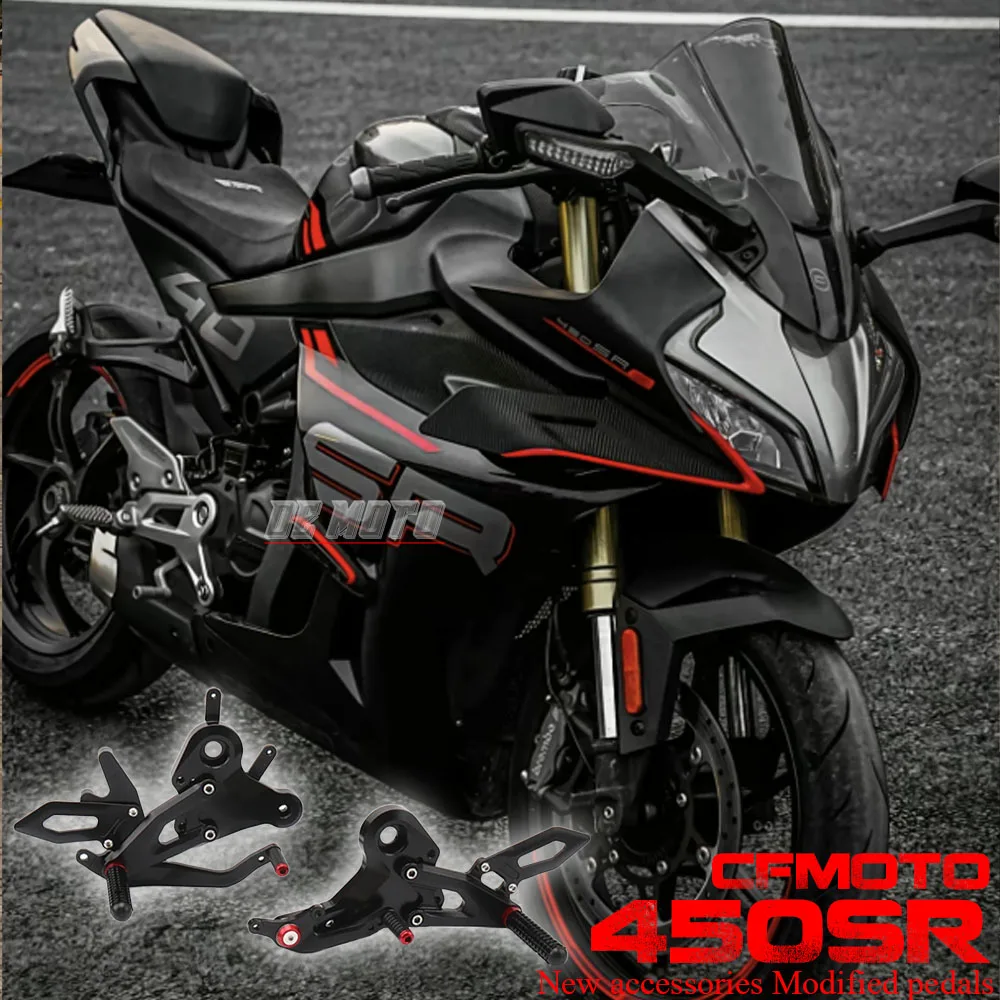 

Motorcycle CNC Rear Sets Rearset Footrest Foot Rest Pegs For CFMOTO 450 SR 450SR 450sr 2022 2023 Accessories Foot Peg Footrest