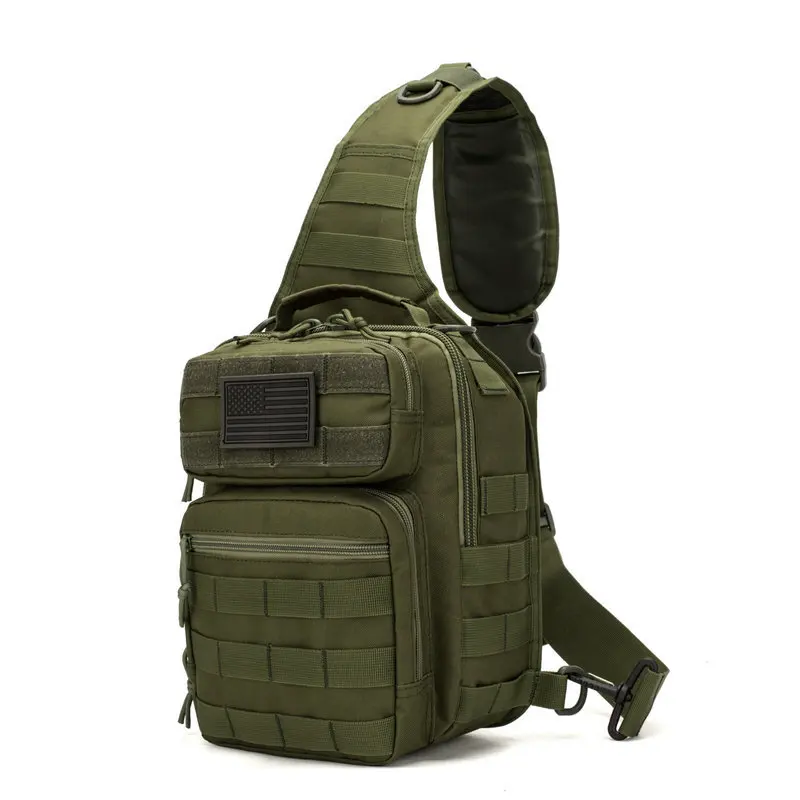 

Outdoor Chest Bags Large Capacity Hiking Camping Shoulder Crossbody Bag Molle Tactical Training Camouflage Sling Chest Packs