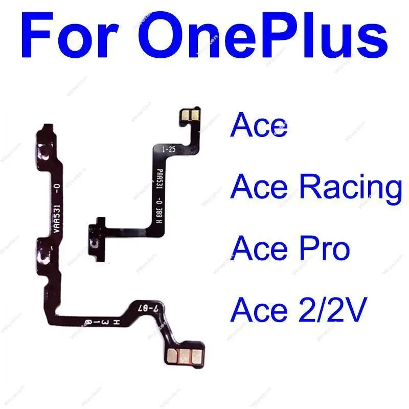 Per Oneplus 1 + Ace 2 Ace 2V Ace Pro Ace Racing On Off Pulsante Volume Di Alimentazione Cavo Flessibile Tasti Laterali Sostituzione Nastro Flessibile