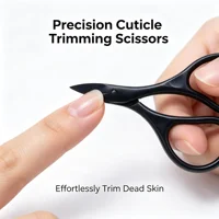 Ciseaux professionnels en acier inoxydable pour ongles, sourcils et cils, lame courbée, manucure, pédicure, coupe-ongles pour doigts et orteils 6