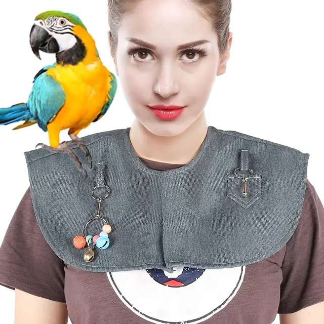 Parrot Training Shoulder Protector Stand Anti-scratch Anklet Pet Pad Diaper Shawl Thickened Cape - AliExpress 3