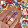 200Pcs Round Buttons Mixed Color Set for Crafts Sewing DIY Manual Button Painting DIY Handmade Ornament Buttons 9/11mm - 4 Holes 1