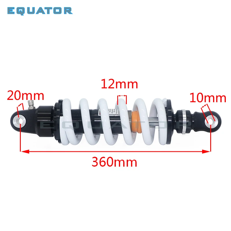 

High Performance 360mm 1000LBS Adjustable Damping Rear Shocks Absorber Suspension for Scooter Dirt Bike Gokart Quad ATV