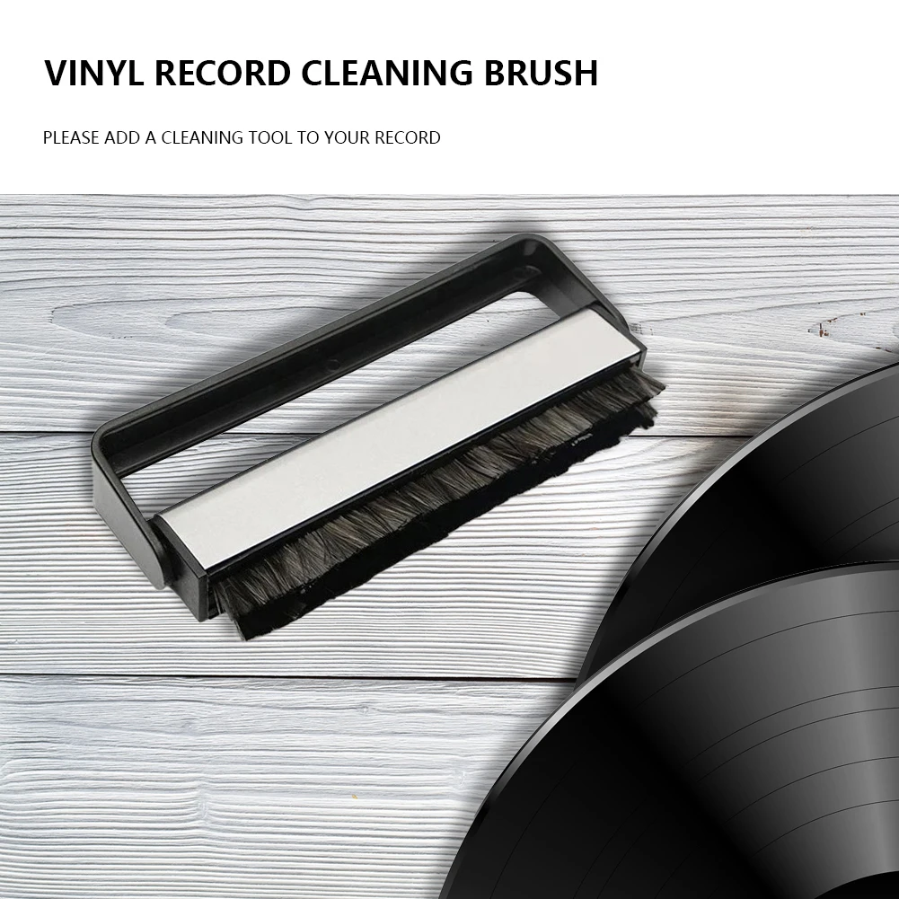 Nylon Wool Vinyl Record Cleaning Brush Anti Static Turntables