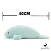 Manatee High Fidelity Anime Cute Mermaid Plushie Sea Cow Plush Toys Lifelike Animals Simulation Stuffed Doll Kawai Toy Gifts Kid 2