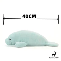 Manatee High Fidelity Anime Cute Mermaid Plushie Sea Cow Plush Toys Lifelike Animals Simulation Stuffed Doll Kawai Toy Gifts Kid 2