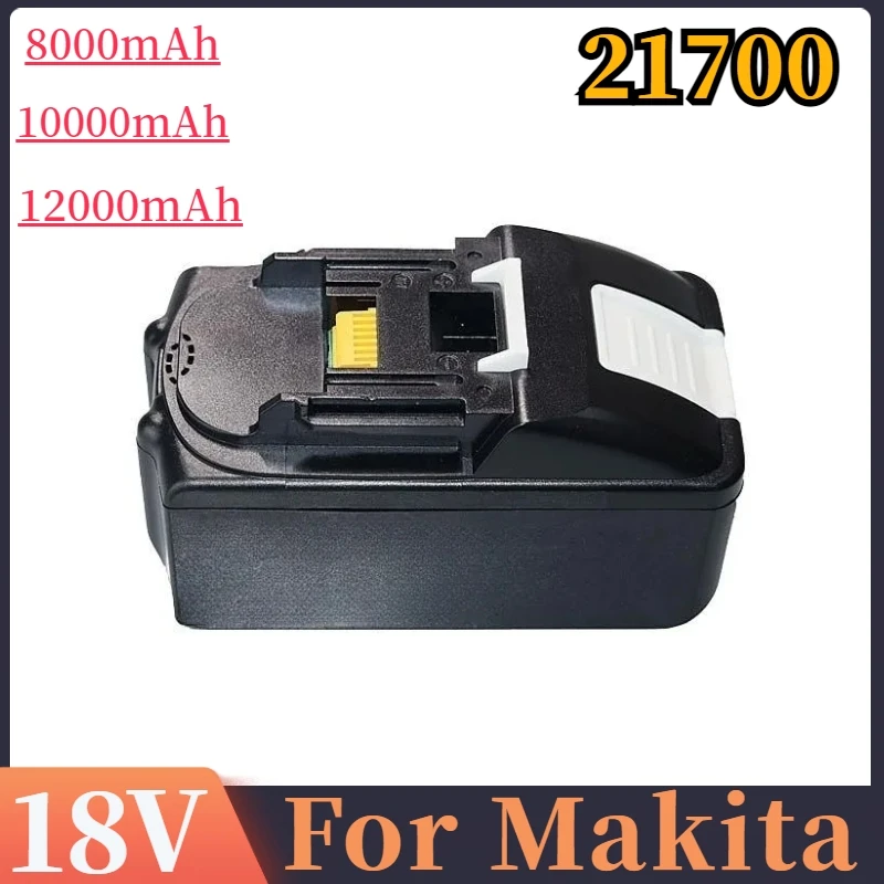 

Литий-ионная перезаряжаемая литий-ионная дрель для Makita 18V 8,0/10,0/12.0Ah 21700, электроинструмент BL1840 BL1845
