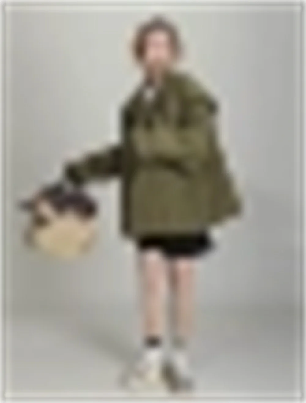 

Military Green Work Suit Coat Women's 2023 Autumn New American Retro Short Jacket Small Design Sense Top