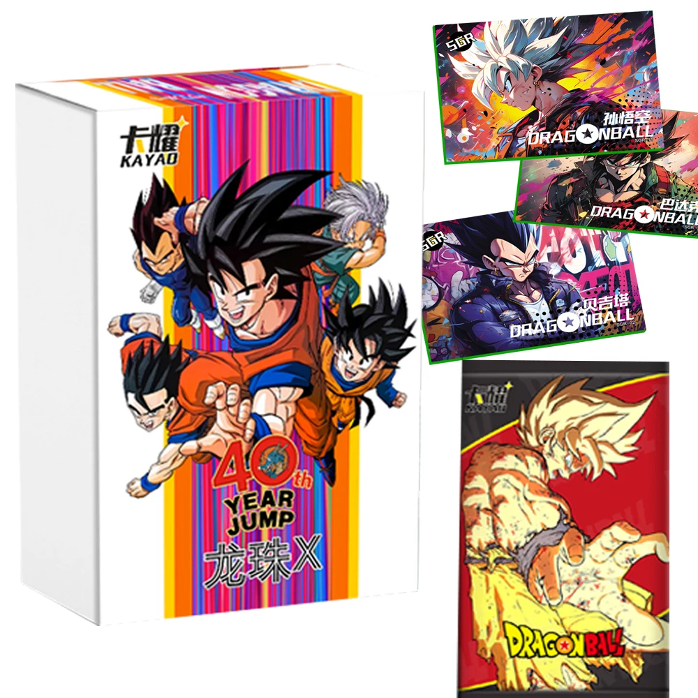 Dragon Ball Card Collection 40Th Anniversary Booster Box Fighting Comic Animal Game Trading Card Regali Preferiti Per Bambini