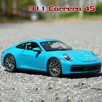 WELLY 1:24 Porsche 911 Carrera 4S Alloy Car Diecasts & Toy Vehicles Car Model Miniature Scale Model Car Toys 2