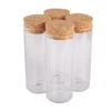 24 Pieces 120ml Test Tubes with Cork Stopper 47*120mm Spice Jars Glass Vials Storage Jar Glass Containers for Wedding Craft DIY 4