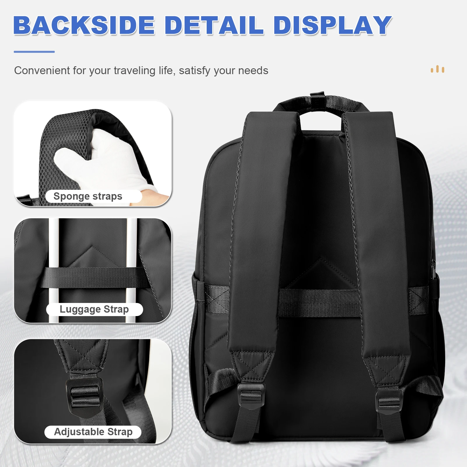 Ryanair 40x30x20 Travel Backpack, Double-Shoulder Bag, Fashionable Schoolbag, Girl College Backpack, Women's Executive Backpack