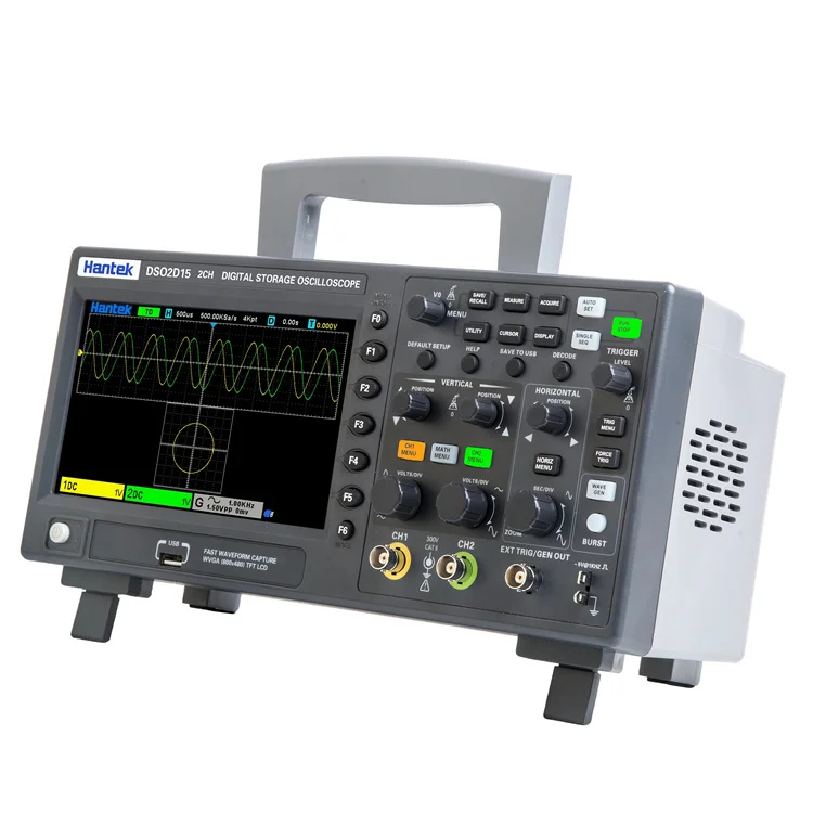 

dual-channel 100MHz Digital storage oscilloscope DSO2C10 2 channel oscilloscope 25MHz signal generator 2D10