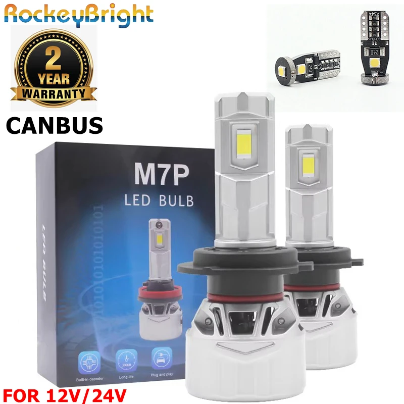 New Design 12V-24V 90W Led Headlight H1 H4 H8 H7 H11 9005 9006 HB3 HB4 10000lm Car Led Headlight H7 Car 24V Lamp