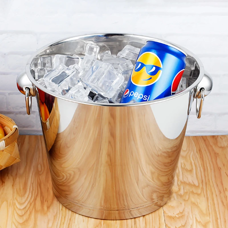 High Quality Stainless Steel Large Ice Punch Bucket Wine Beer Wine Chiller Bottle Cooler Champagne Barrel Deer Head Ice Bucket