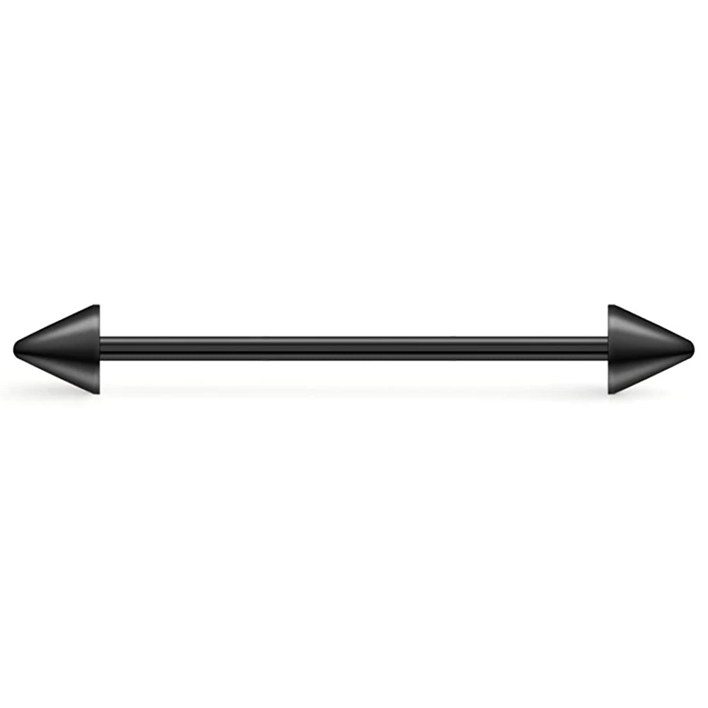 7pcs Industrial Barbell Stainles Steel Ear Cartilage Helix-Conch Earring Piercing Jewelry 38mm Industrial Piercing Jewelry Black piercing jewelry body piercing earrings ear piercing jewelry body piercing jewelry body jewelry