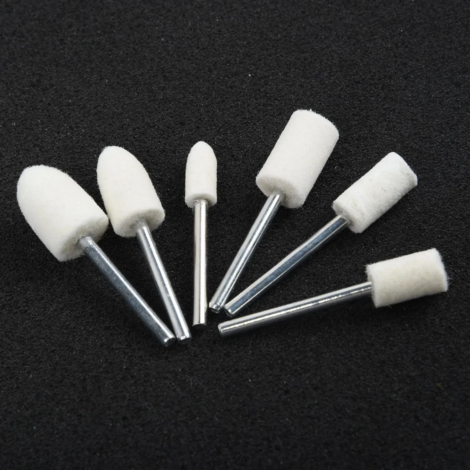 25Pcs Felt Polishing Buffing Buffer Pad Set Accessories For Rotary Tools Felt Buffing Wheels Felt Polishing Cushion Kits 6