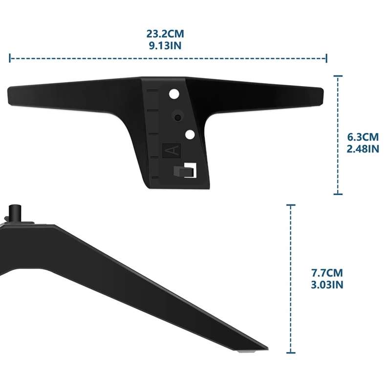 TV Stand for LG TV Legs Replacement TV Stand Legs for LG 49 50 55Inch TV 50UM7300AUE 50UK6300BUB 50UK6500AUA with Screw 3