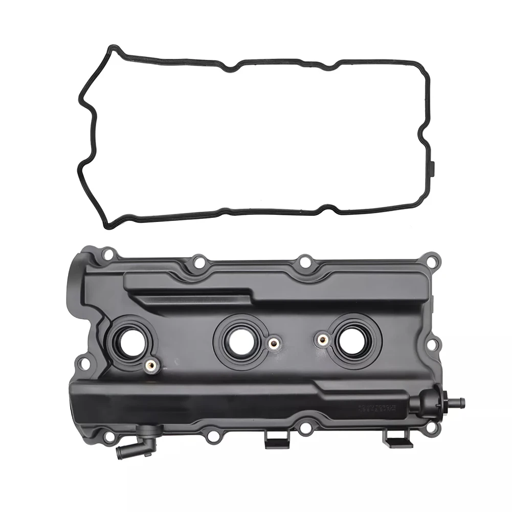 2Pcs Cam Rocker Cover W/Gasket Screw Oil Cap Camshaft Rocker Cover Wear Resist Rubber Cover Gasket Kit Car Accessories