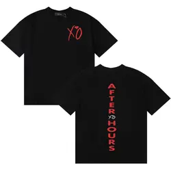 After Hours Unisex Graphic Tee - Summer Casual Loose Fit - XS (Black)