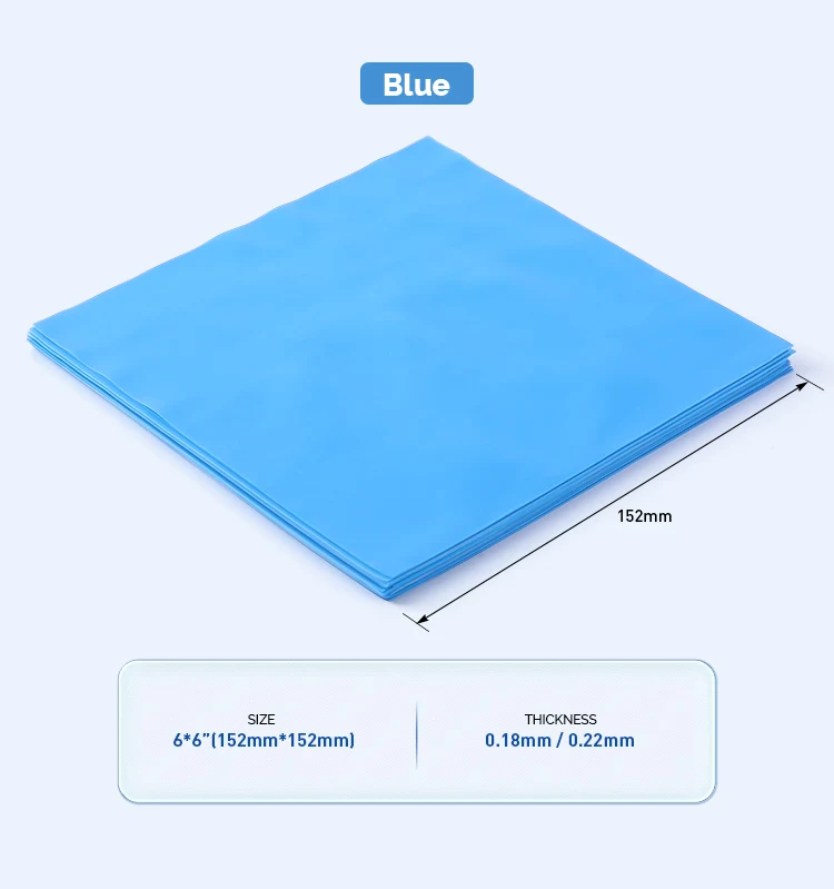 36 stücke AZDENT Natürliche Latex Dental Gummi Dämme Dicke 0,18/0,22mm 6 "x 6" Blau/grün Mundpflege Materialien Zahnmedizin Werkzeuge – Detail 5