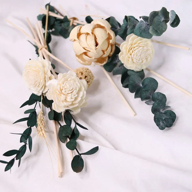 1 Beállított Szárított Virág Rattan Botok Tűz Nélküli Illatok Nád Diffúzor Bot Diy Díszek Otthoni Dekoráció - Image 3