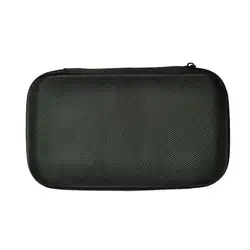 Enhanced Scratchproof EVA Storage Case for Handheld Game Console with Mesh Pocket - Black (For Style for B)