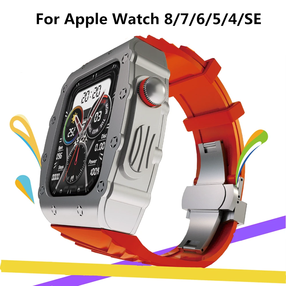 Apple Watch Luxury Case Band Apple Watch Metal Case Band Luxury Apple Watch 8 7 Aliexpress