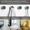 1/3/6pcs Kitchen Towel Hooks Round Adhesive Dish Towel Hook Easy Installation Wall Mount Hand Towel Hook Holders 4