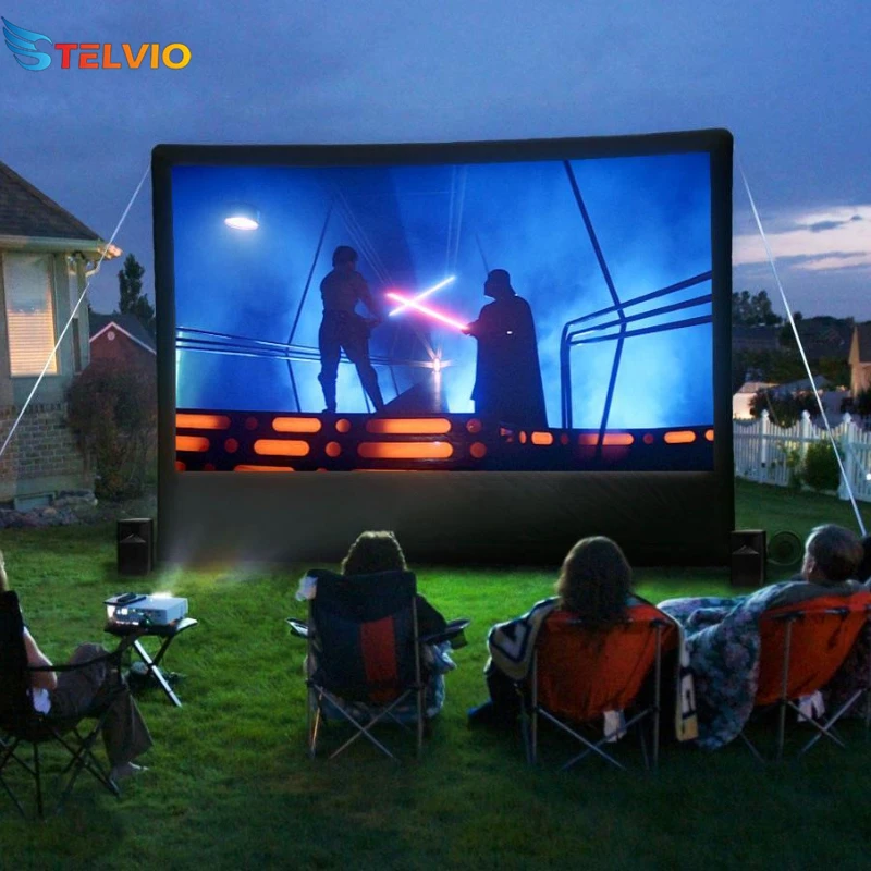 24 FT Outdoor Front and Rear Projection Projector Screen Air