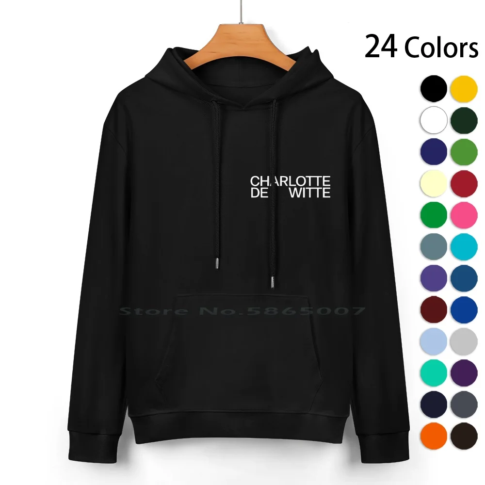 

Charlotte De Witte Pure Cotton Hoodie Sweater 24 Colors Charlotte De Witte 100% Cotton Hooded Sweatshirt For Women Men Unisex