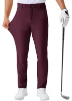 Pantalon de Golf décontracté pour hommes, pantalon d'affaires extensible, Slim, droit, léger, de qualité, pantalon de sport de Golf, longueur de la entrejambe 30-34 5