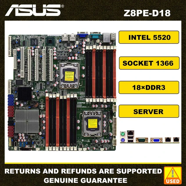 Server Motherboard Dual Lga 1366 Motherboard X8DTL-3 For