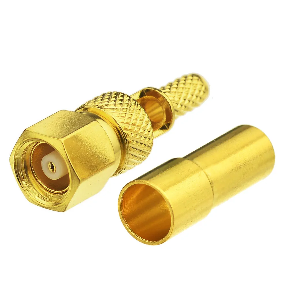 Crimp RF Coaxial Connector for RG174 RG179 RG316 Cable