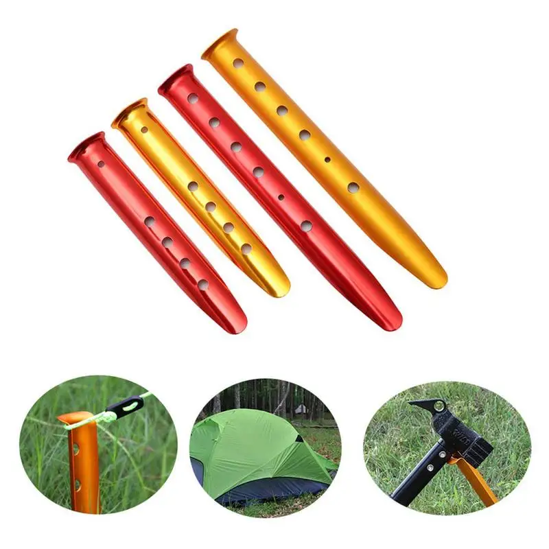 

Outdoor Camping U-Shaped Ground Nails Aluminum Alloy Lightweight Tent Snow Beach Peg Canopy Flysheet Equipment Accessories