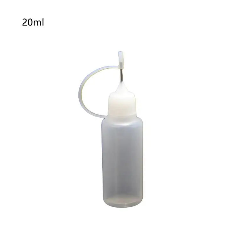 Glue Applicator Bottle Refillable Bottles 5/10/20/30Ml Resuable Needle Tip Glue Applicator Plastic Bottle for Paper Quilling Paper Craft Scrapbooking Tool glue applicator bottle,refillable bottles