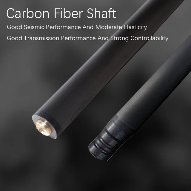 บิลเลียดคิวคาร์บอนไฟเบอร์เพลาที่กําหนดเองโรงงานโดยตรง OEM ที่กําหนดเองเทคโนโลยีสีดําบิลเลียดคิวอุปกรณ์คิวสระว่ายน้ํา 1