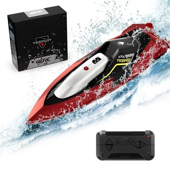 2.4G Remote Control Boat Dual Motor 10km/h High Speed Radio Remote Controlled Speedboat Mini RC Boat Summer Water Toy Pool Toys 1