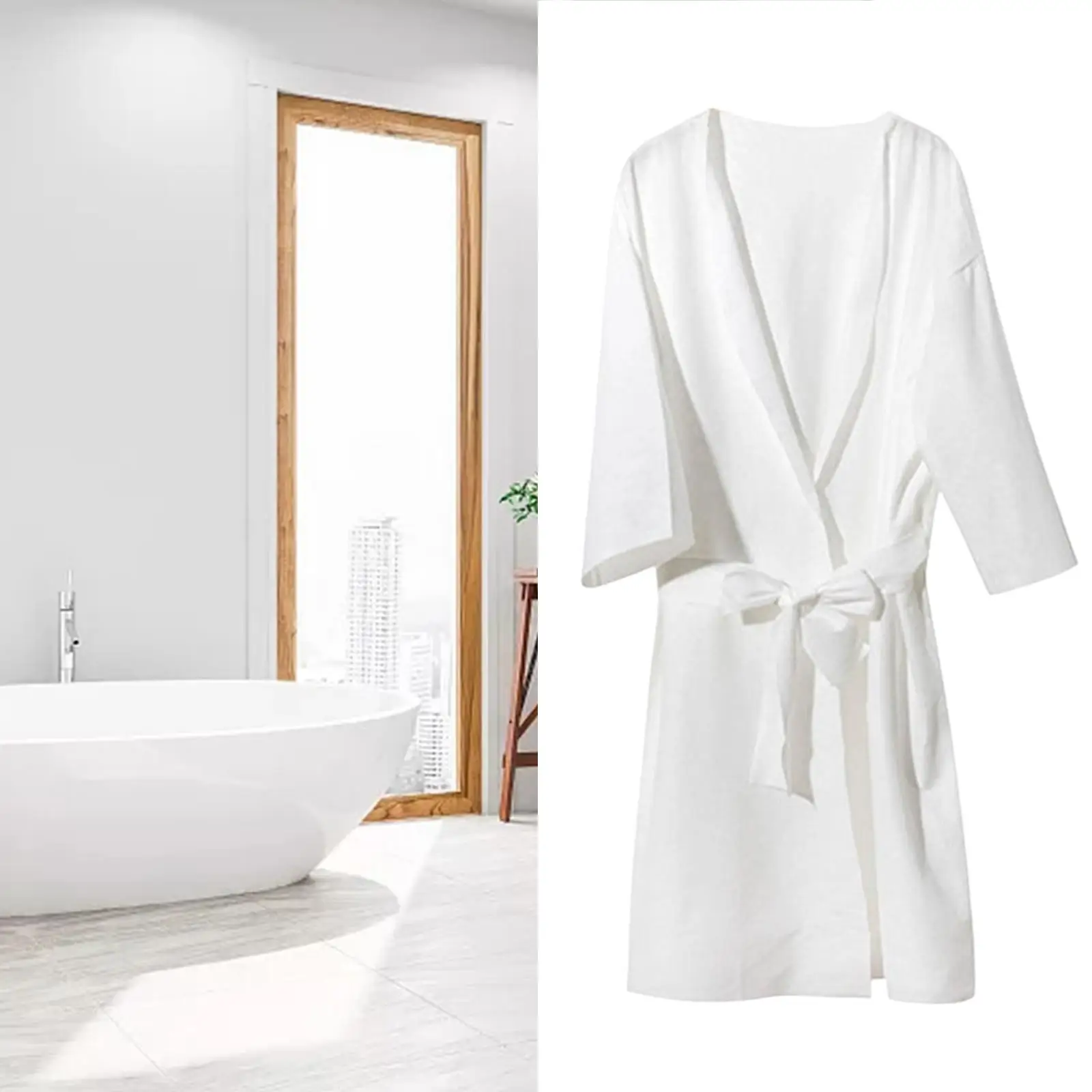 

Ladies Disposable Bathrobe Accessories Breathable Portable Pajamas for Salon