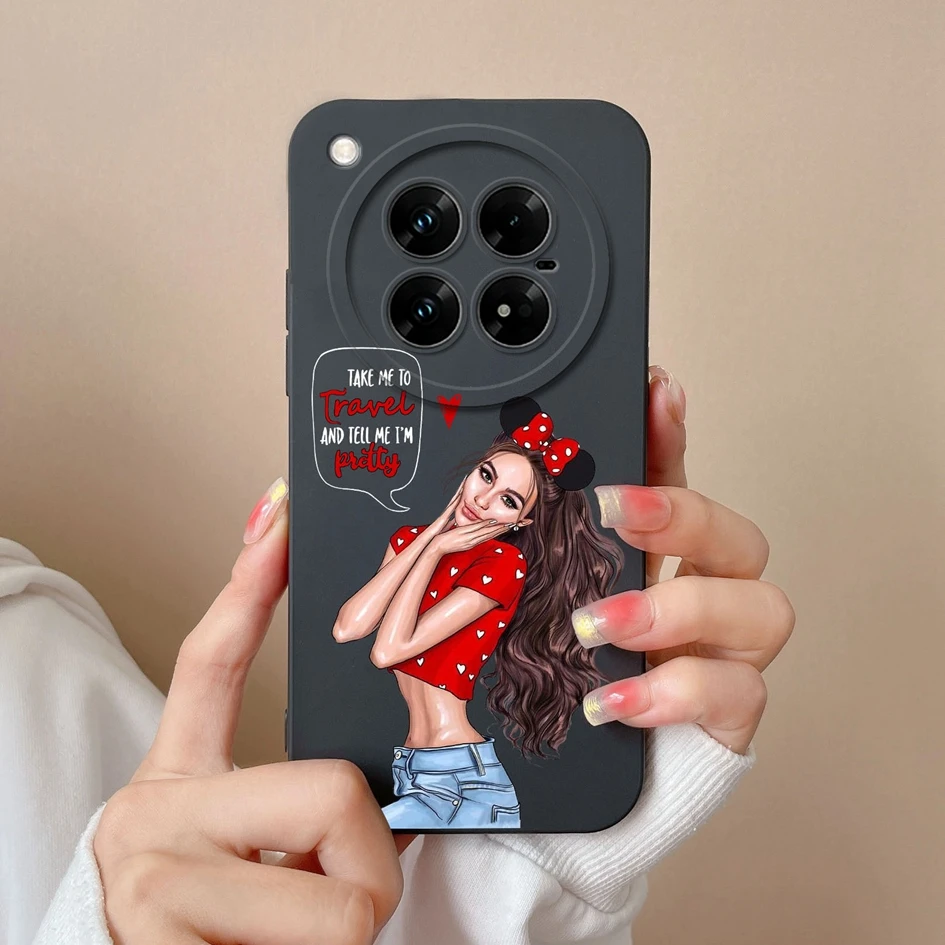 Lovely Pilot Astronaut Cartoon Soft Liquid Silicone Painted Anti-Drop Case