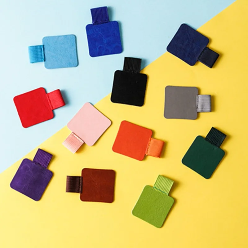 펜 루프 연필 홀더, 스타일러스 펜슬 책 노트북용 자체 접착 PU 가죽 패드, 분실 방지 낙하 방지 탄성 루프, 5 개