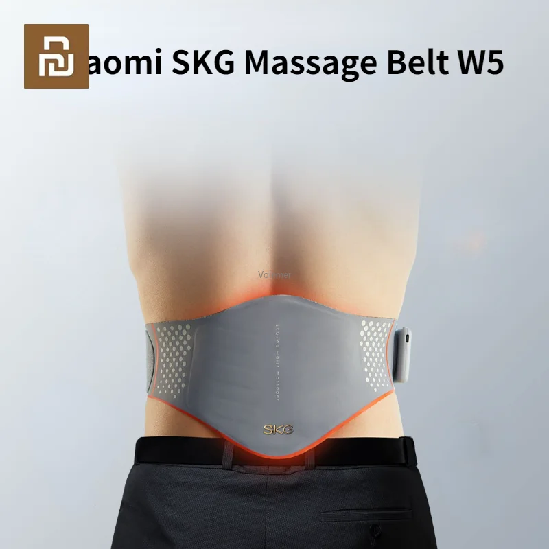 Youpin Skg Massage Belt W5 Te 6 Zone Hot Compress Massage Ems + Tens Pulse Smart Control Type-C Ricarica Massaggiatore Per La Vita Mijia App