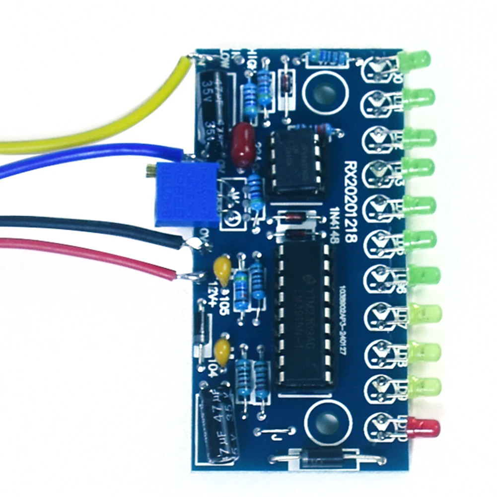 LM3915 10 LED 오디오 레벨 표시기 DIY VU 미터 프리앰프 파워 앰프 전자 앰프 키트