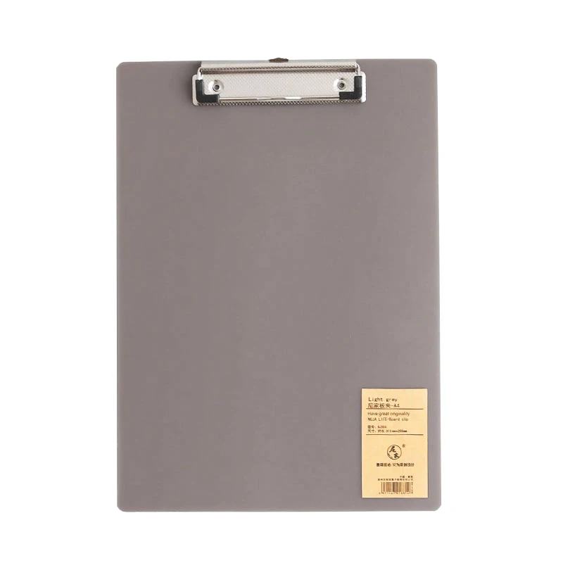 Writing Clipboard Transparent Clipboard Clipboard Holder A6 / A5 / A4 clipboard clips Folder Board Menu Paper Clamp Gray Writing Clips Ticket Holder Hanging Cardboard Notepad board