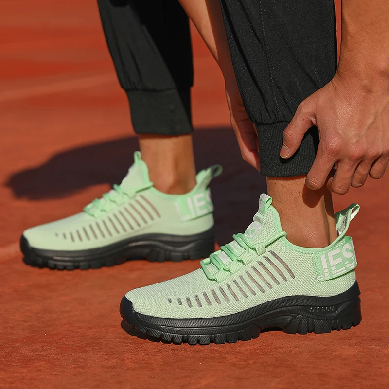Mens Running Shoes Lightweight Breathable Mesh Sneakers for Jogging Gym Workout Mens Casual Shoes slip on Walking Shoes for Men 2