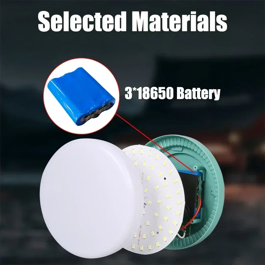 7800mah Rechargeable Camping Lamp Outdoor Magnetic Tent Light Power Bank Emergency Lantern For Maintenance Work LED Flashlight